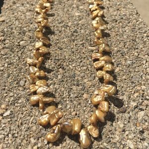 Fresh water Keishi  Pearl Necklace /gold